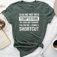 Temptation Shortcut And Flirt Person Bella Canvas T-shirt Heather Forest