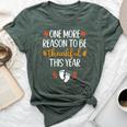 Thanksgiving Pregnancy Announcement Fall Baby Reveal Bella Canvas T-shirt Heather Forest