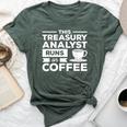 This Treasury Analyst Runs On Coffee Bella Canvas T-shirt Heather Forest