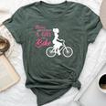 Never Underestimate A Girl With A Bike Girl Bella Canvas T-shirt Heather Forest