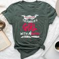 Never Underestimate A Girl With A Book Reading Bella Canvas T-shirt Heather Forest