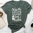 Never Underestimate A Girl With A Violin Cool Quote Bella Canvas T-shirt Heather Forest