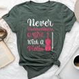Never Underestimate A Girl With A Violin For Girls Bella Canvas T-shirt Heather Forest