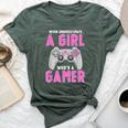 Never Underestimate A Girl Who's A Gamer Bella Canvas T-shirt Heather Forest