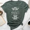 Never Underestimate An Old Lady Who Loves Cats Born In March Bella Canvas T-shirt Heather Forest