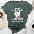 Never Underestimate An Old Woman With American Eskimo Bella Canvas T-shirt Heather Forest
