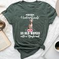 Never Underestimate An Old Woman With Greyhound Bella Canvas T-shirt Heather Forest