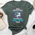 Never Underestimate The Power Of A Sagittarius Woman Bella Canvas T-shirt Heather Forest