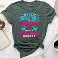 Never Underestimate A Woman With A Chemistry Degree Chemist Bella Canvas T-shirt Heather Forest