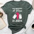 Never Underestimate A Woman With Dd214 Veteran's Day Bella Canvas T-shirt Heather Forest