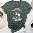 Never Underestimate A Woman With A Violin T Bella Canvas T-shirt Heather Forest