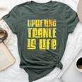 Uplifting Trance Is Life Goa Psy Acid Music Women Bella Canvas T-shirt Heather Forest