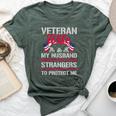 Veteran Wife Usa Veterans Day Us Army Veteran Mother's Day Bella Canvas T-shirt Heather Forest