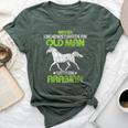 Vintage Never Underestimate An Old Man With An Arabian Horse Bella Canvas T-shirt Heather Forest