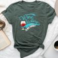Wine Tasting Is My Sport Cute I Love Wine Bella Canvas T-shirt Heather Forest