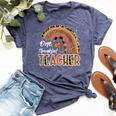 Thanksgiving Thankful Teacher Rainbow Turkey Day Fall Women Bella Canvas T-shirt Heather Forest Thanksgiving Thankful Teacher Rainbow Turkey Day Fall Women Bella Canvas T-shirt Heather Forest