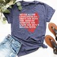 Never Allow Loneliness Motivational Empowering Quote Bella Canvas T-shirt Heather Navy