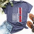 American Flag Army Mom Army Mother Bella Canvas T-shirt Heather Navy