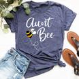 Aunt Bee Birthday Girl Beekeeping 1St Family Matching Bella Canvas T-shirt Heather Navy