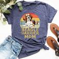 Beagle Harrier Dog Mom My Dogs Are My Cardio Bella Canvas T-shirt Heather Navy