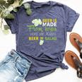 Beer Is From Hops Beer Equals Salad Alcoholic Party Bella Canvas T-shirt Heather Navy