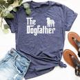 Cantabrian Water Dog Dogfather Dog Dad Bella Canvas T-shirt Heather Navy