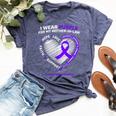 Dementia Mother In Law Purple Mom Alzheimers Awareness Bella Canvas T-shirt Heather Navy