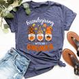 Friendsgiving With My Gnomies Thanksgiving Gnome Bella Canvas T-shirt Heather Navy