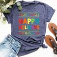 Gay Christmas Lgbt Happy Holigays Ugly Rainbow Party Bella Canvas T-shirt Heather Navy
