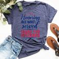 Honoring All Who Served Thank You Veterans Day For Women Bella Canvas T-shirt Heather Navy