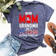 I'm A Mom Grandma And A Veteran Female Veteran Grandmother Bella Canvas T-shirt Heather Navy