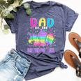 Let's Pop-It Dad Of The Birthday Girl Pop-It Bella Canvas T-shirt Heather Navy