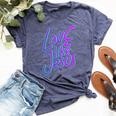Love Others Like Jesus 90S Style Christian Bella Canvas T-shirt Heather Navy