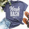 Nash Bash Drinking Party Bella Canvas T-shirt Heather Navy
