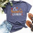 One Thankful Grandma Thanksgiving Clothes Family Matching Bella Canvas T-shirt Heather Navy
