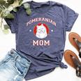 Pomeranian Mom Dog Mother Bella Canvas T-shirt Heather Navy