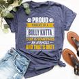 Proud Parent Of A Bully Kutta Dog Owner Mom & Dad Bella Canvas T-shirt Heather Navy