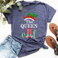 The Queen Elf Family Matching Group Christmas Pajama Bella Canvas T-shirt Heather Navy