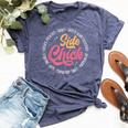 Side Chick Thanksgiving Dinner Food Autumn Men Bella Canvas T-shirt Heather Navy