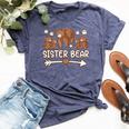 Sister Bear 4 Cub For Womens Sister Bear Bella Canvas T-shirt Heather Navy