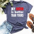 My Sister Is Better Than Yours Best Sister Ever Bella Canvas T-shirt Heather Navy