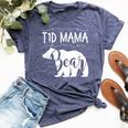 T1d Mama Bear Type1 Diabetes T1 T Mom Awareness Bella Canvas T-shirt Heather Navy