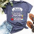 Never Underestimate A Calculus Teacher Who Survived 2020 Bella Canvas T-shirt Heather Navy