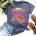 Never Underestimate A Girl With Violin Music Orchestra Bella Canvas T-shirt Heather Navy