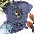 Never Underestimate A Woman With Native Blood Root Bella Canvas T-shirt Heather Navy