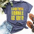 Uplifting Trance Is Life Goa Psy Acid Music Women Bella Canvas T-shirt Heather Navy