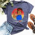 Vintage 1979 Black Girl Afro African American 42Nd Birthday Bella Canvas T-shirt Heather Navy