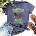 Vintage Never Underestimate An Old Man With A Morgan Horse Bella Canvas T-shirt Heather Navy