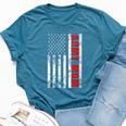 American Flag Army Mom Army Mother Bella Canvas T-shirt Heather Deep Teal