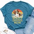 Beagle Harrier Dog Mom My Dogs Are My Cardio Bella Canvas T-shirt Heather Deep Teal